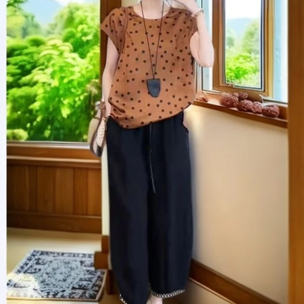 睫毛裤84㎝❤2025女士夏季时尚休闲裤
