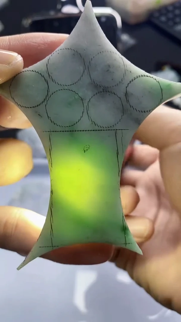 裸石翡翠天然缅甸A货【海】07