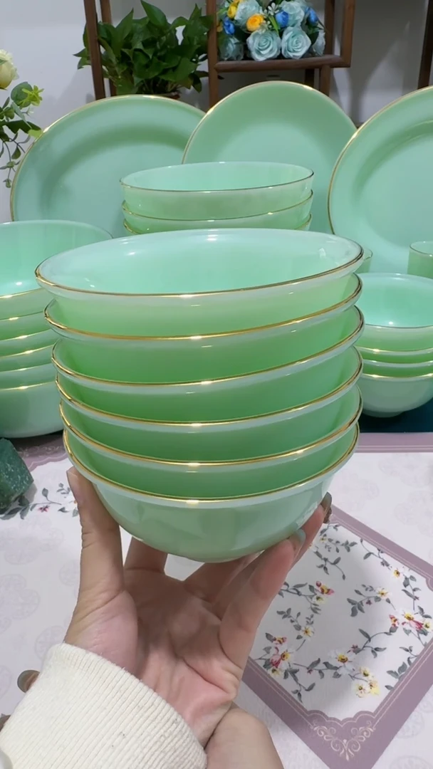 4.5英寸玉瓷碗6个口径11.5厘米