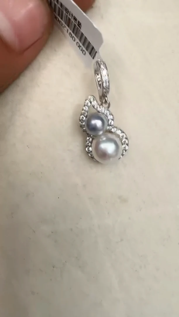 颈饰银S925镶嵌海水珍珠戒指