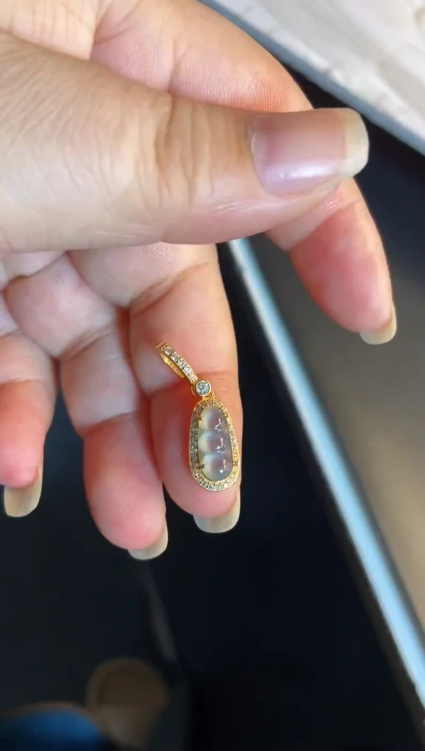 吊坠(不含链)银S925镶嵌翡翠1