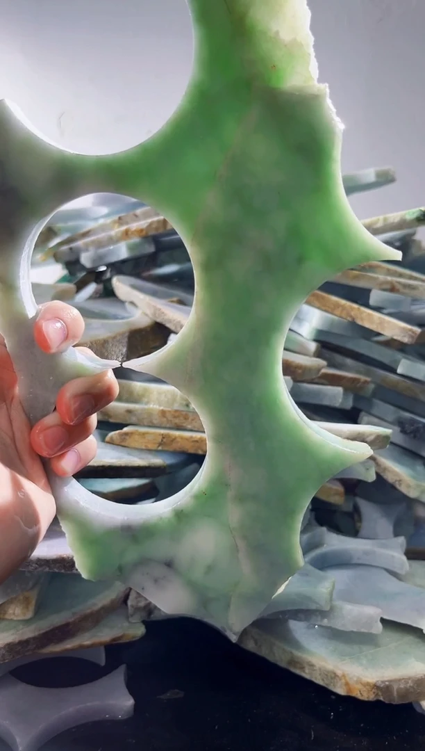 裸石翡翠缅甸翡翠A货文575