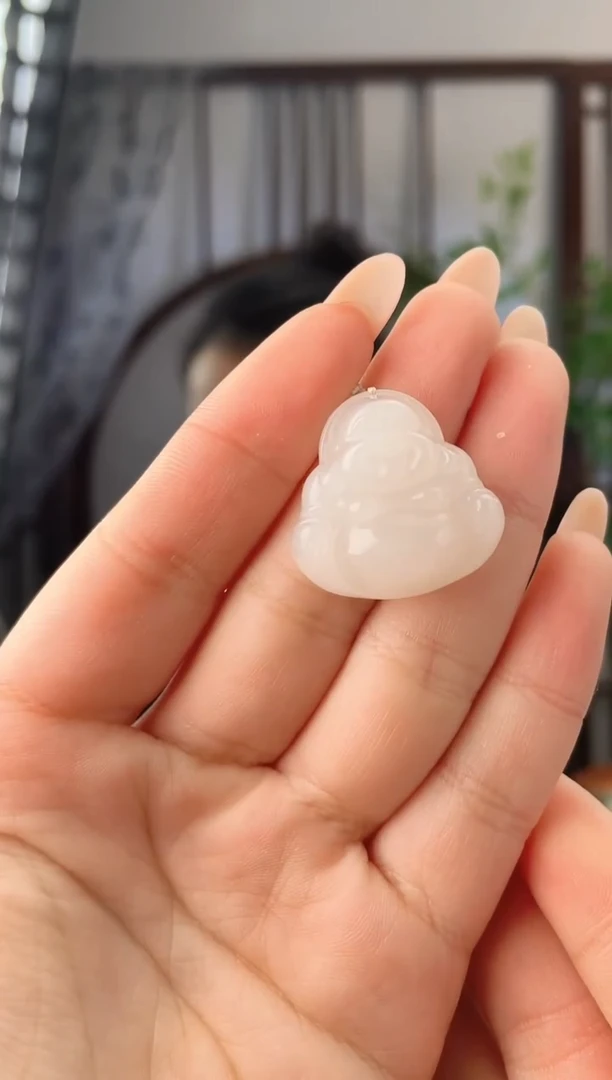 颈饰未镶嵌和田玉25白玉佛公 多样性发其一