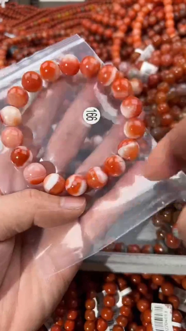 南红玛瑙手串未镶嵌12