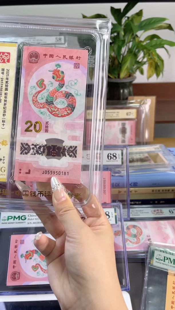 塑料蛇钞金马标十爱藏67+ J055950181-90