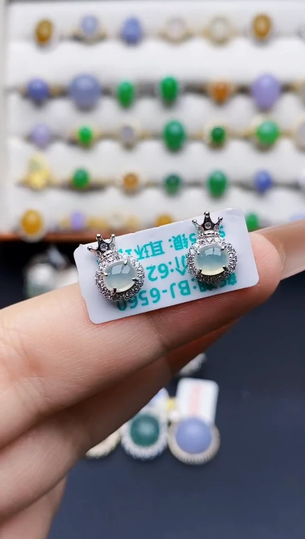 银S925镶嵌戒指翡翠3231