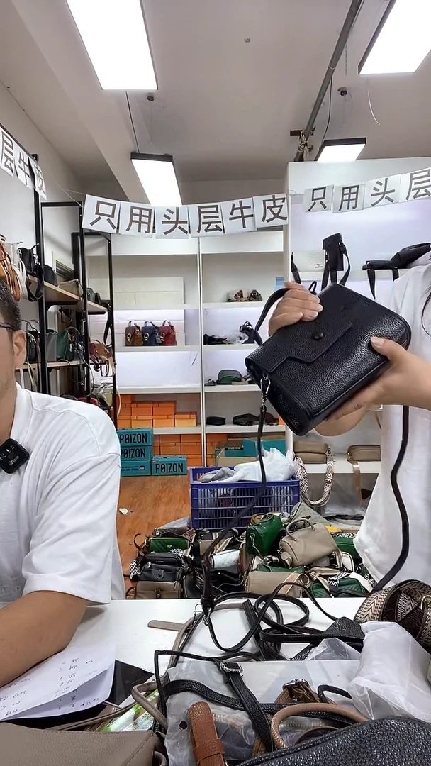 头层牛皮小机车黑色