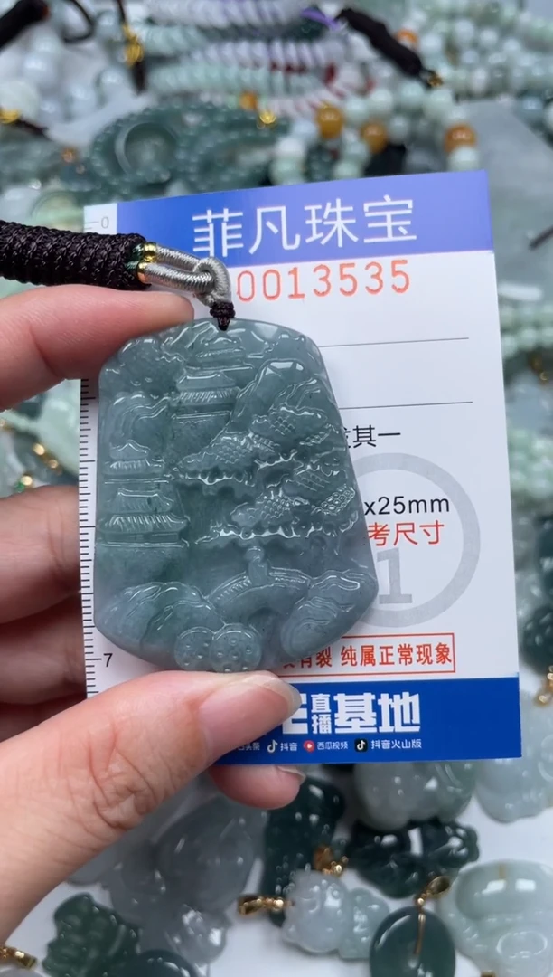 颈饰未镶嵌翡翠13535