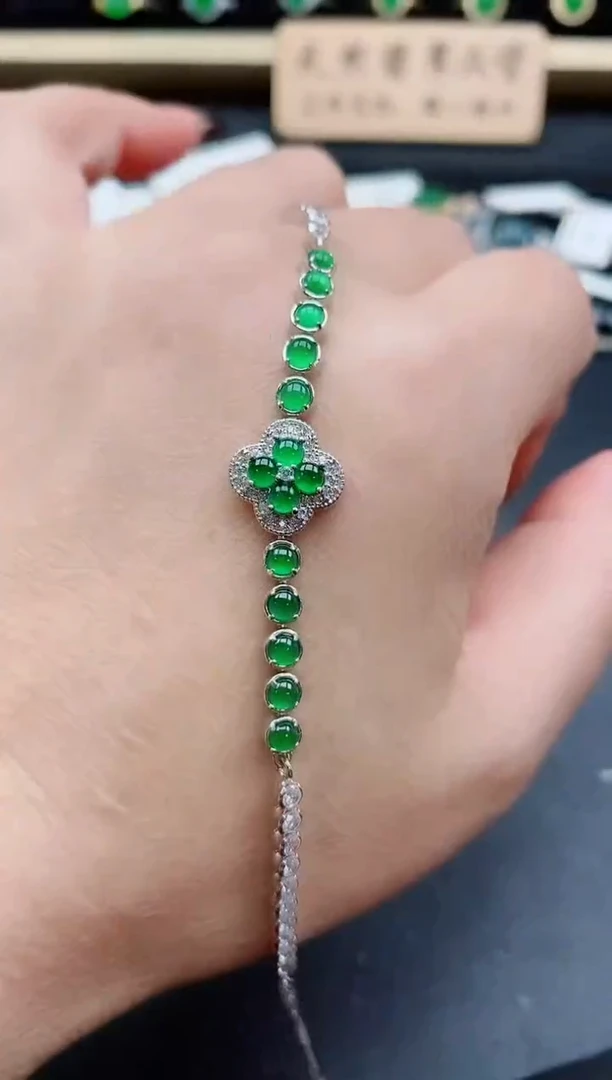 银S925镶嵌戒指翡翠1