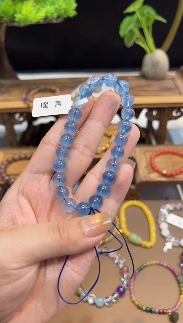 【闪购商品】海蓝宝石手链未镶嵌手饰@@