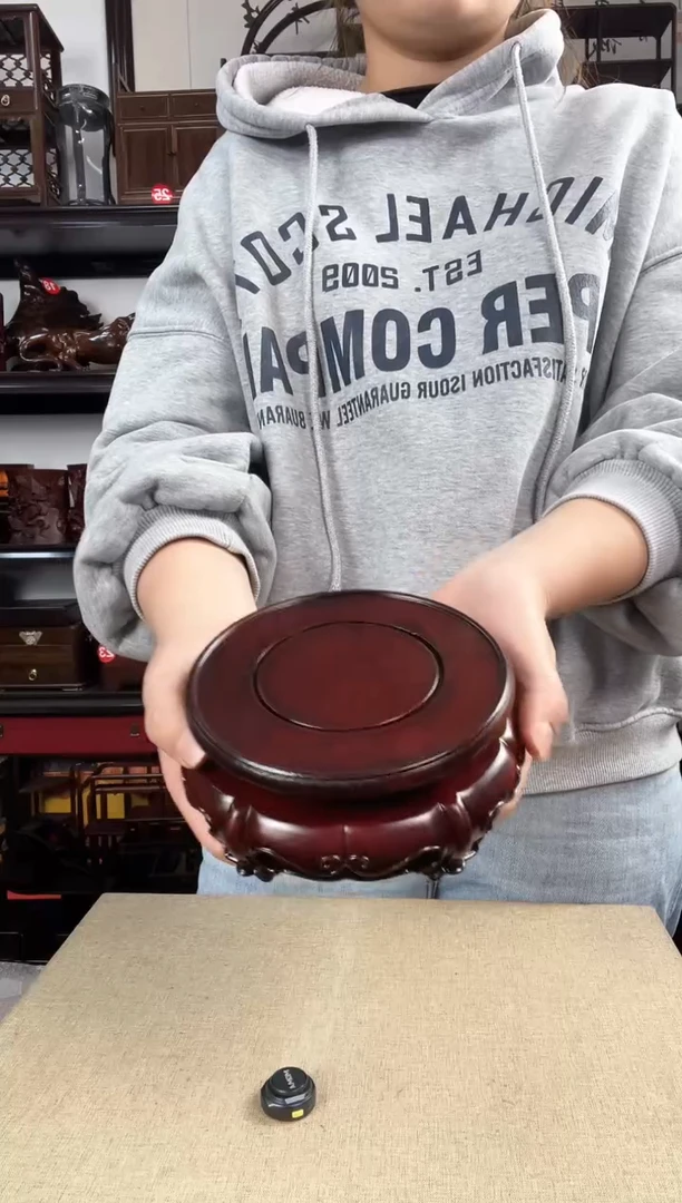 木新红圆1老李红木工艺品