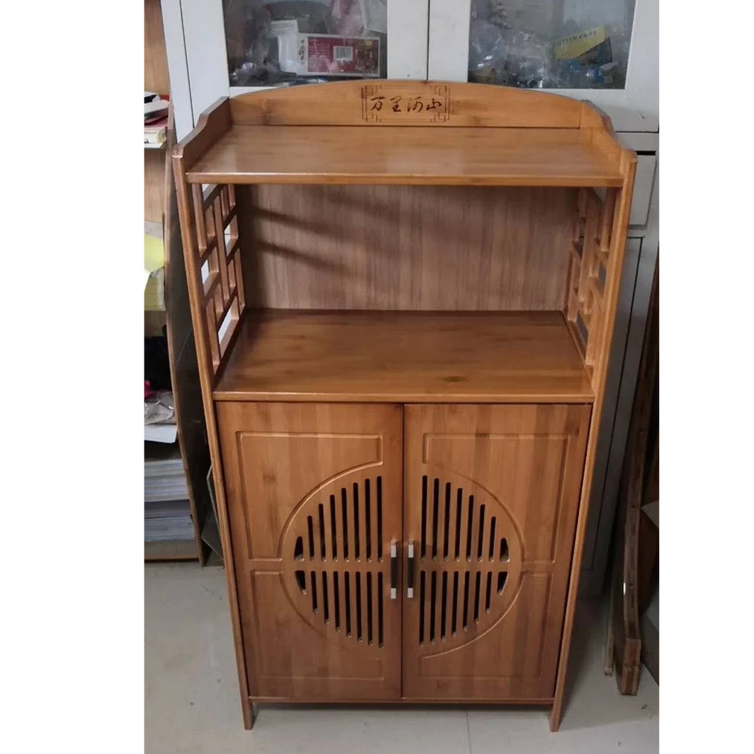 微波炉柜新中式客厅家用简约玄关茶柜矮柜