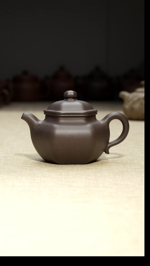 茶壶段泥六方莲子200毫升瑕疵壶