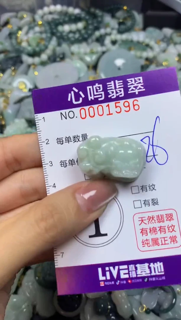 翡翠未镶嵌颈饰闪购001596