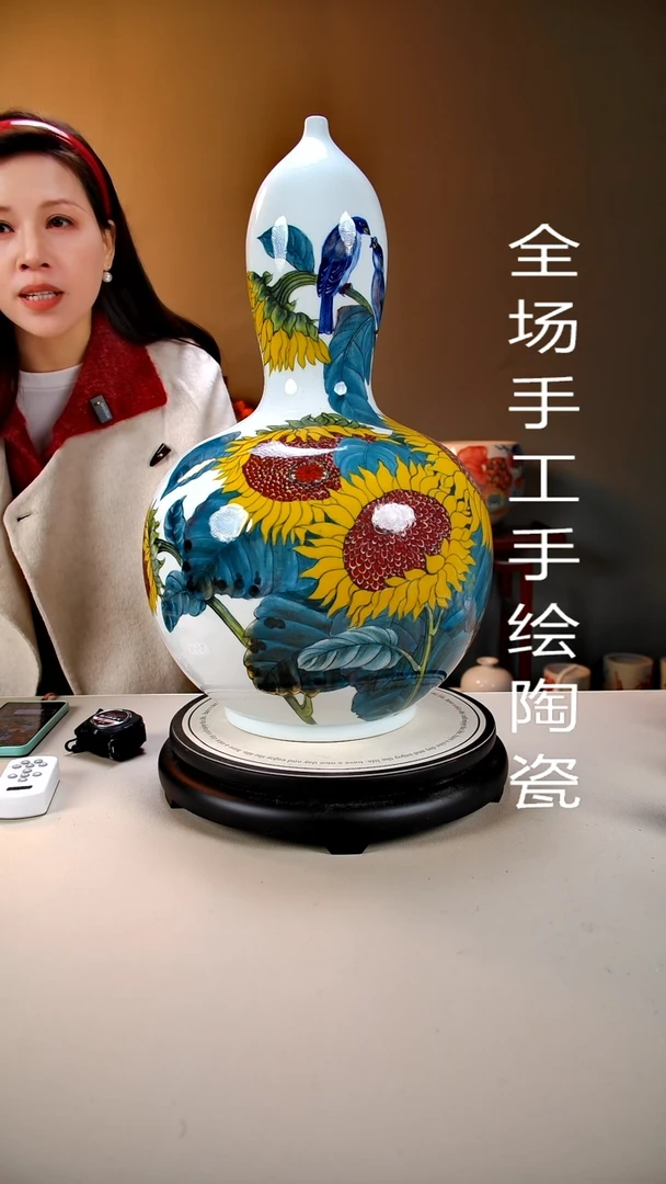 摆件陶景德镇手绘陶瓷47