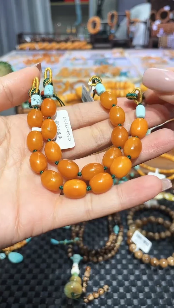 【闪购商品】琥珀手链未镶嵌双头手机链多样发其一