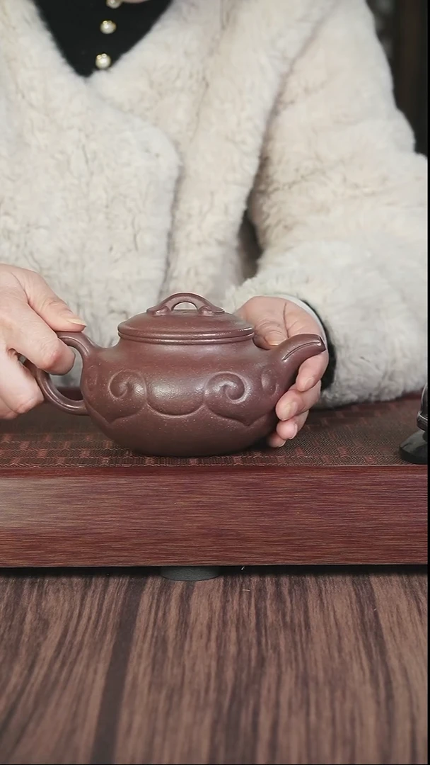 【闪购商品】紫砂茶壶jmt  千禧紫泥  如意仿古