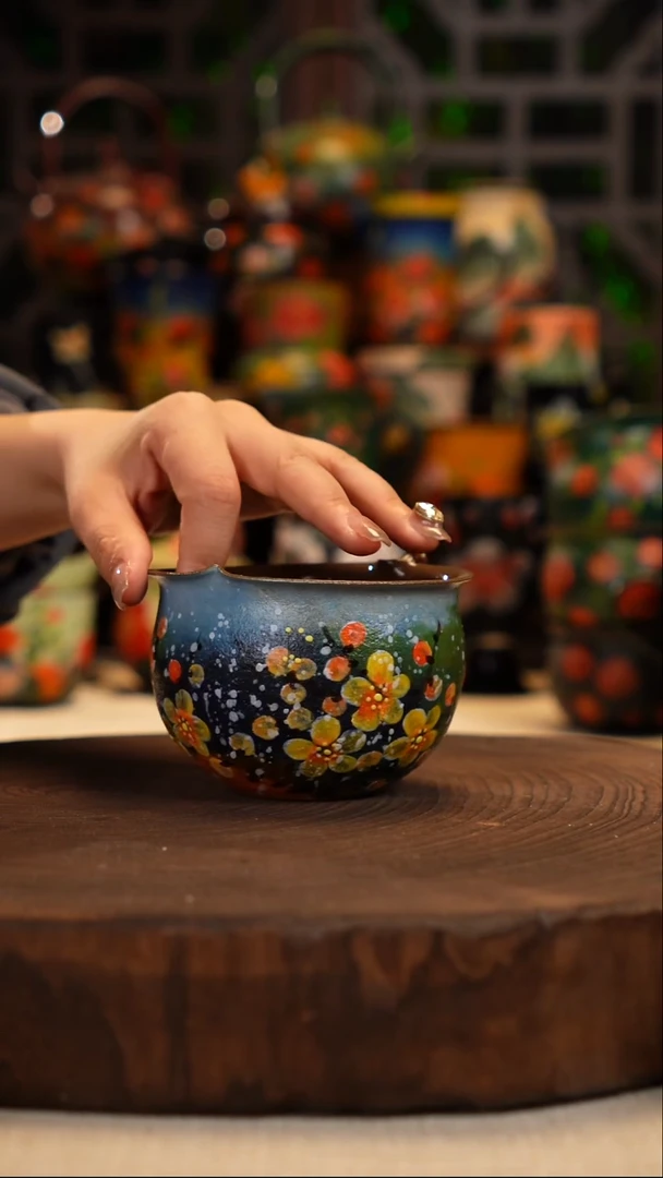 油画   釉下彩    杯子