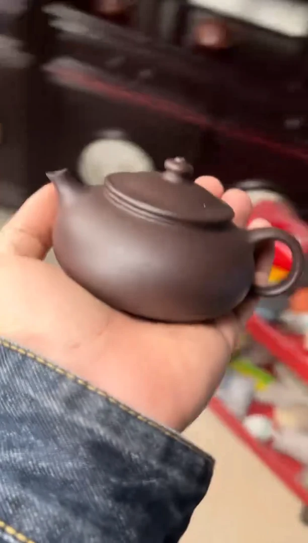 【闪购商品】紫砂茶壶紫泥寒江160毫升
