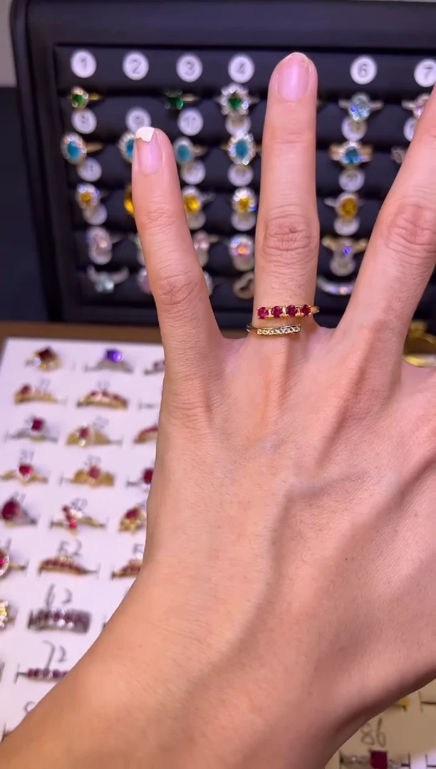 【闪购商品】红宝石戒指银S925镶嵌0000