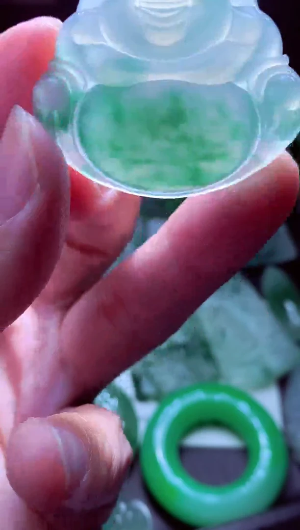 未镶嵌定制翡翠玛*#翡翠毛货定制