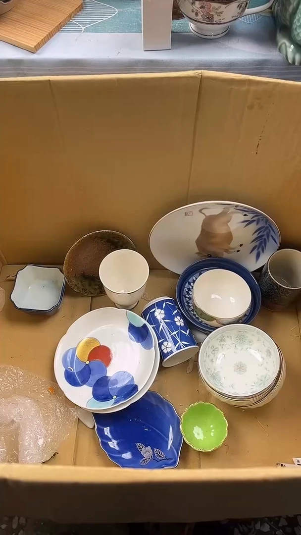 瓷片晓*姐英歌瓷器满19.9包邮