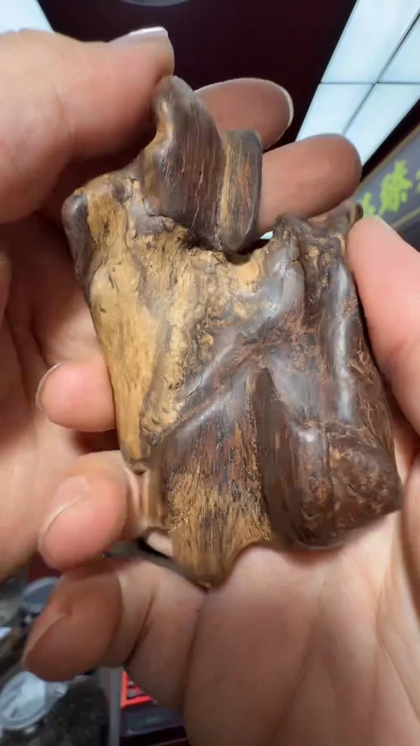 沉香手把件海南虎斑多样性发一