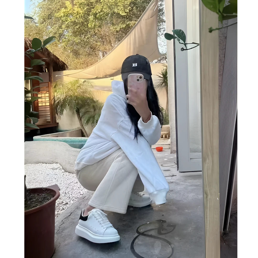 【小白鞋】秋冬厚底时尚休闲鞋潮流透气百搭时尚拼接舒适休闲鞋