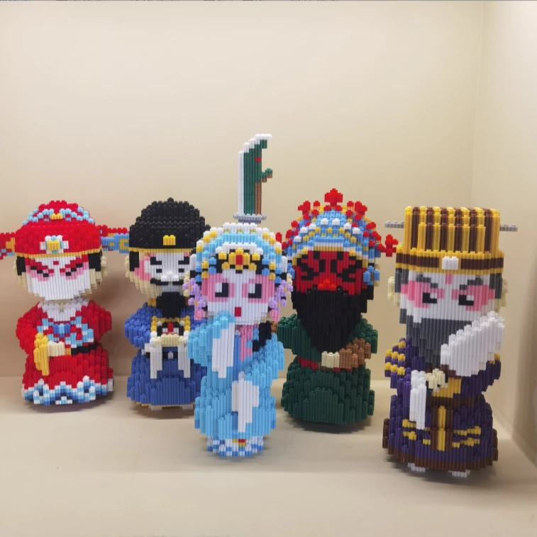 萌拼【萌拼潮玩 】原版原创-戏曲系列《生旦净末丑》五只