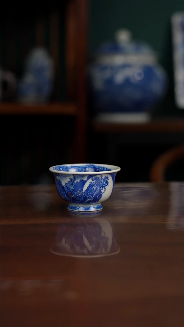 自成堂柴窑 龙杯