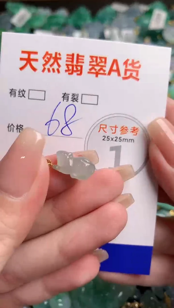 翡翠18K金镶嵌颈饰13006514