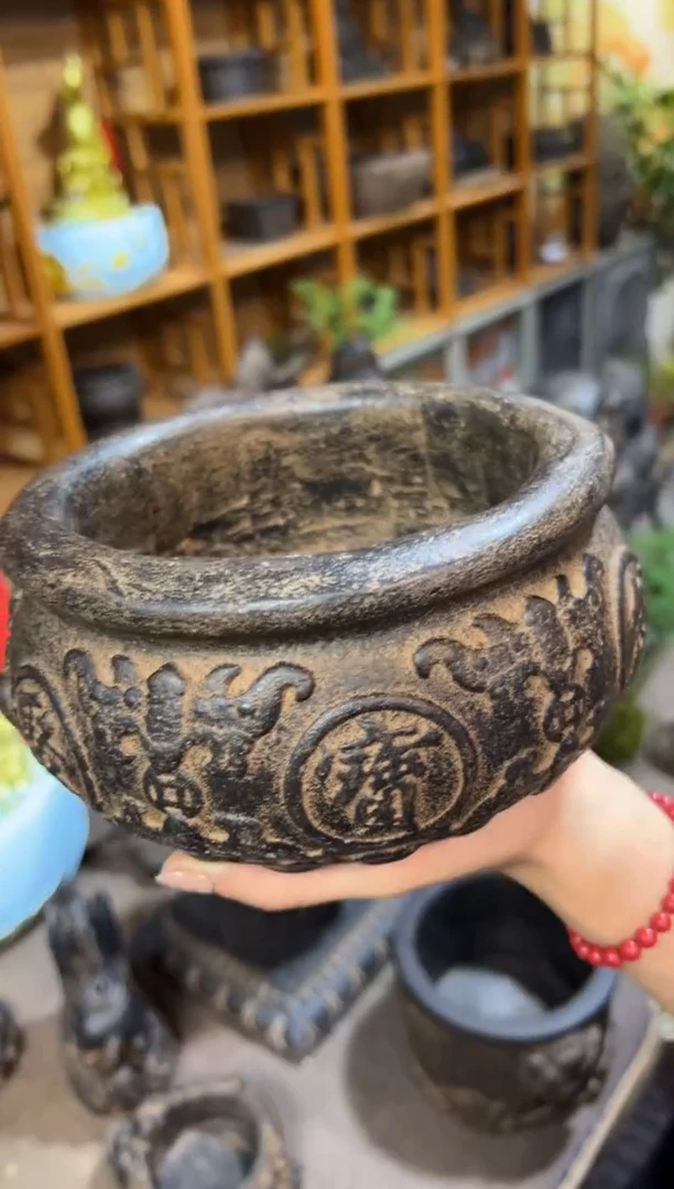 陶土【火山泥】聚宝盆