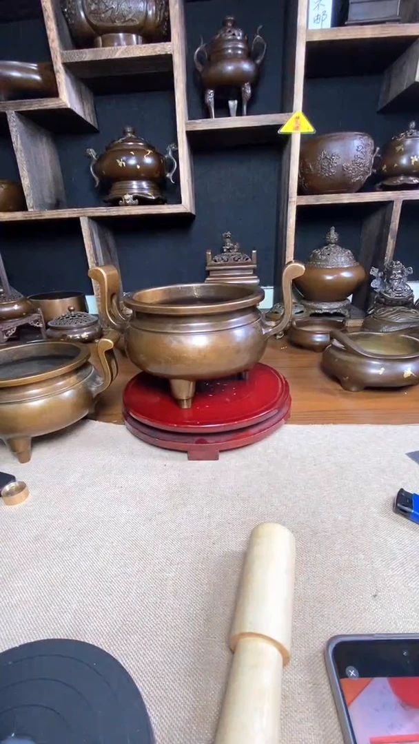 【闪购商品】苏工 普工精品铜 摆件熏香炉/摆件
