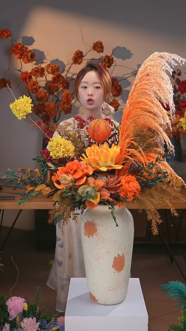 图片款式：单花束+花瓶