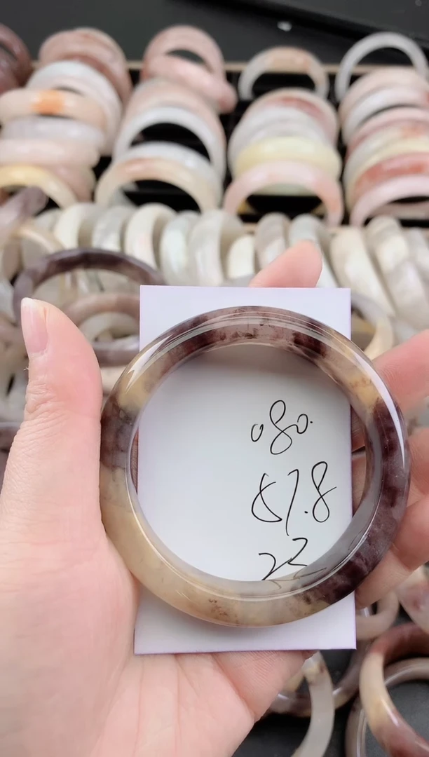 未镶嵌手镯石英质玉（金丝玉）080