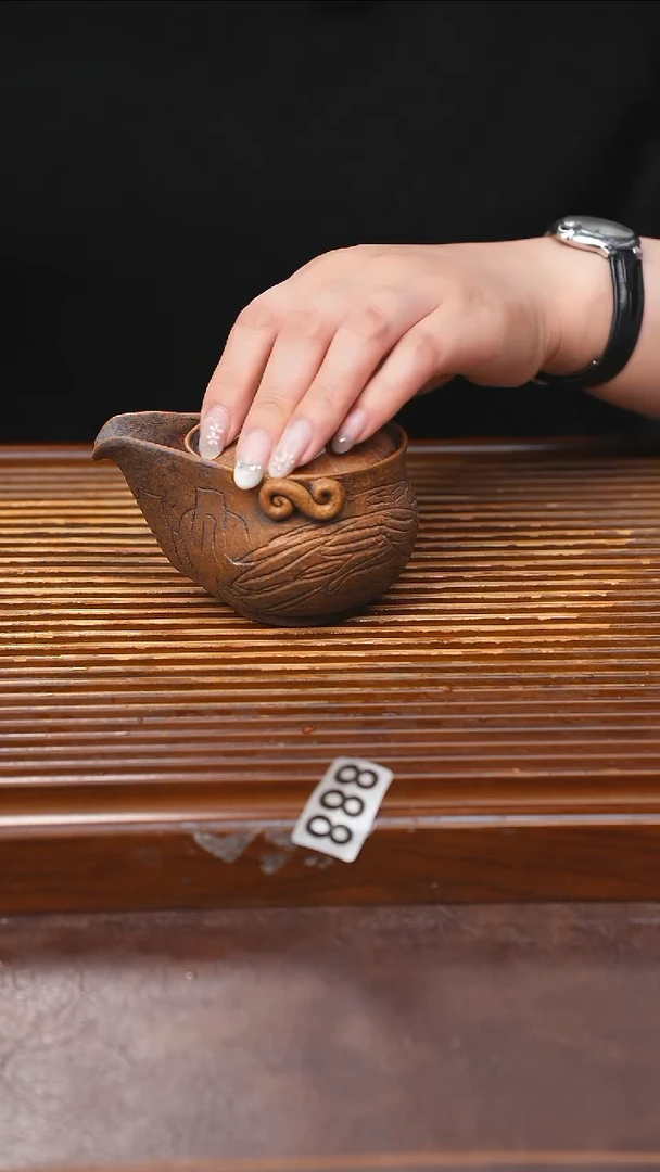万古烧粗陶手工茶具