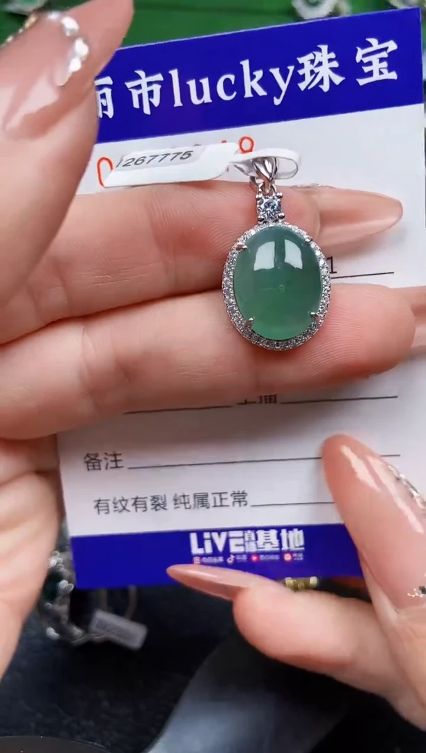 【闪购商品】翡翠颈饰银S925镶嵌0048