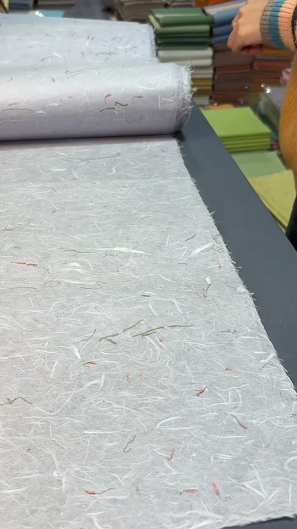 纯手工30*180cm25张薰衣草紫青丝红花雁楮清水