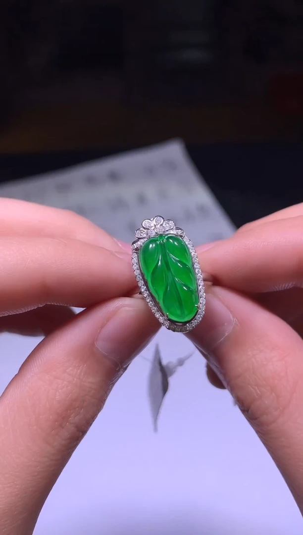 【闪购商品】翡翠戒指18K金镶嵌6009238/1993/多样性发/1件