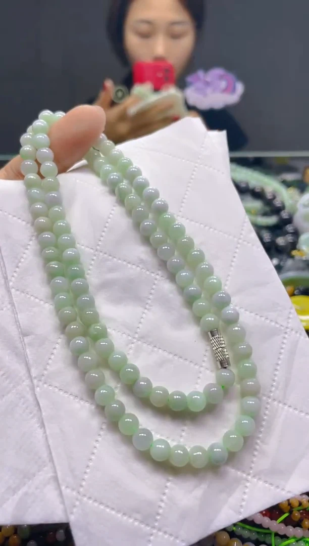 颈饰未镶嵌翡翠5MM/U/翡翠A货，一件也是批发价