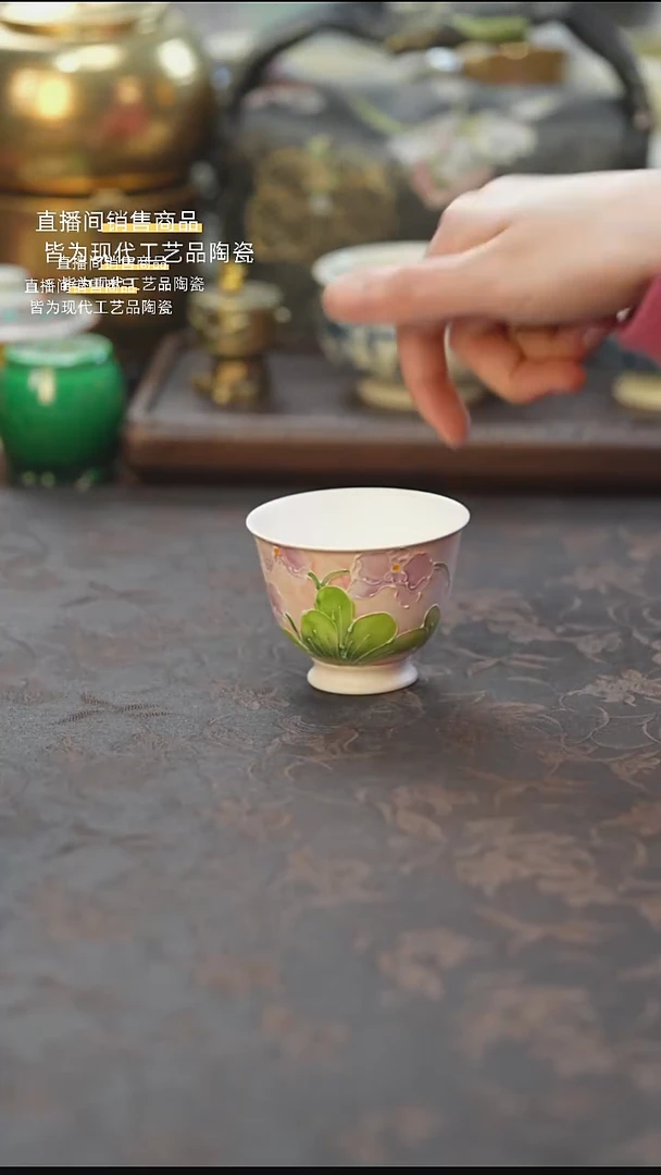 景德镇陶瓷杯碗柴烧多人