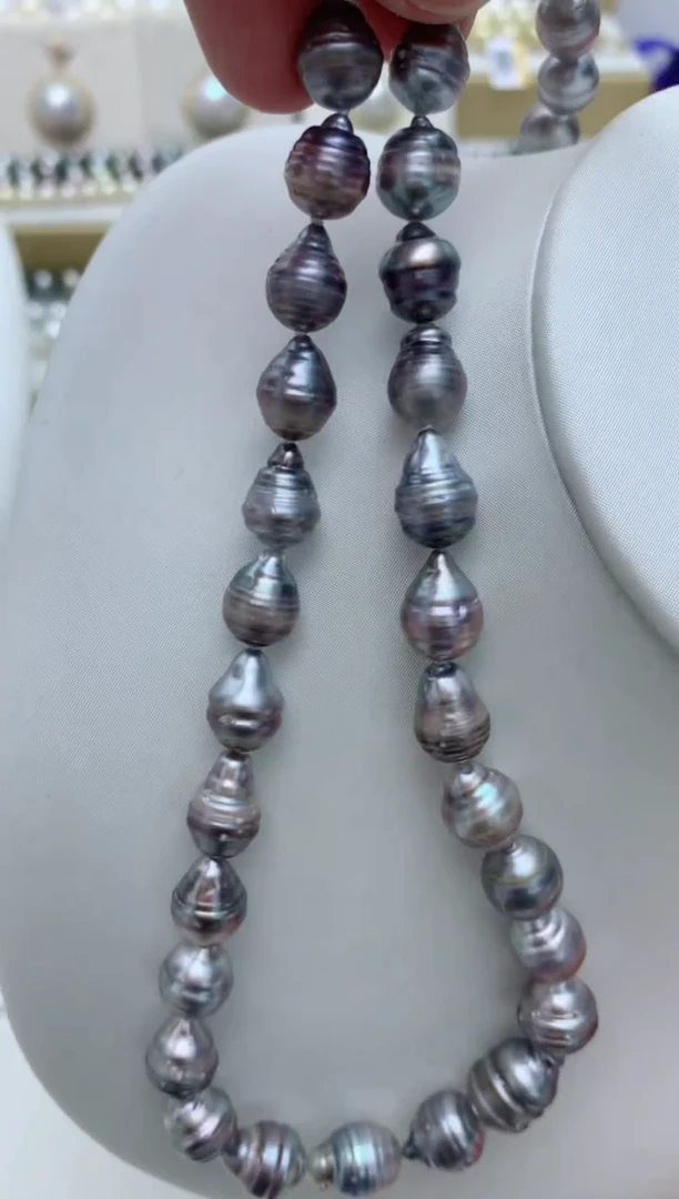 海水珍珠未镶嵌项链e34