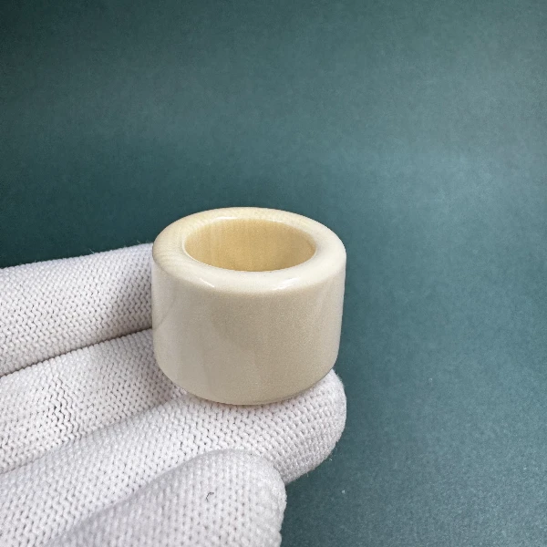 D1531天然猛犸牙素扳指 支持鉴定 假一罚四