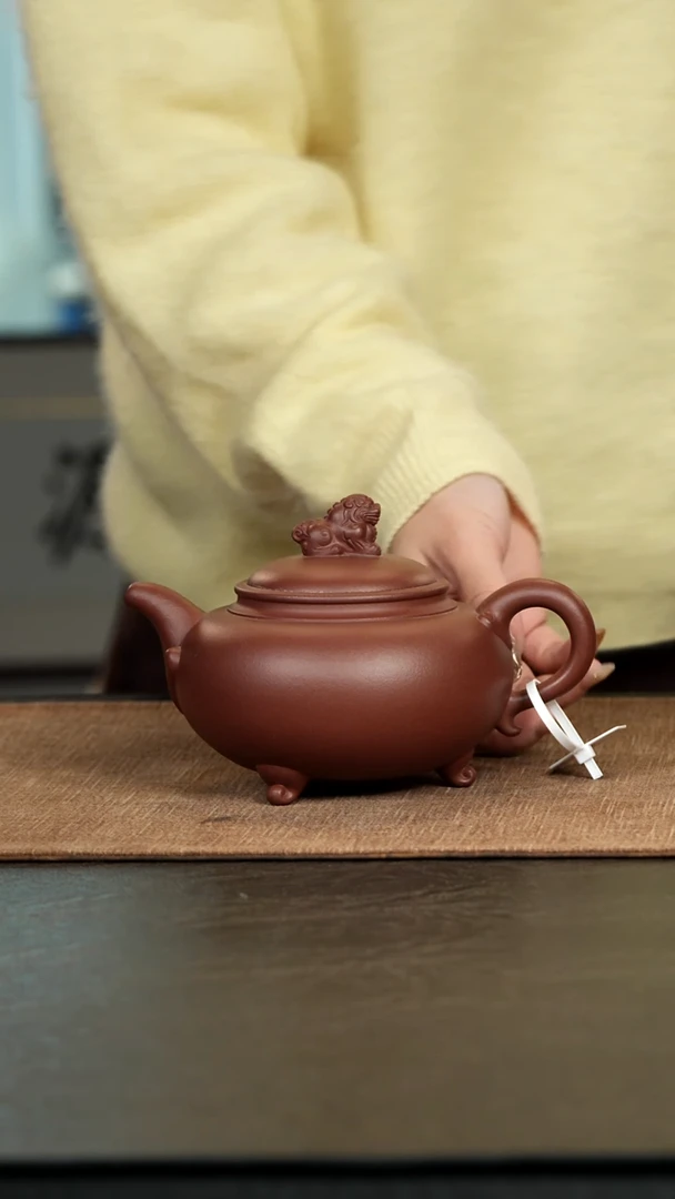 茶壶紫砂大狮樽500cc中槽青