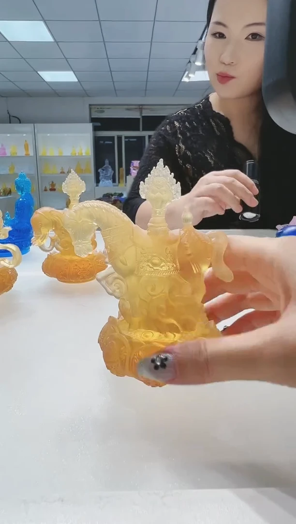 手工艺品琉璃古法琉璃八吉祥