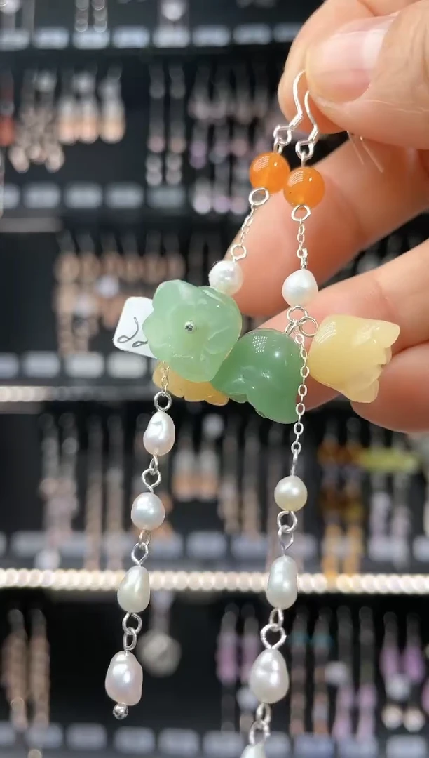 【闪购商品】紫晶耳饰银S925镶嵌狗头老夫子