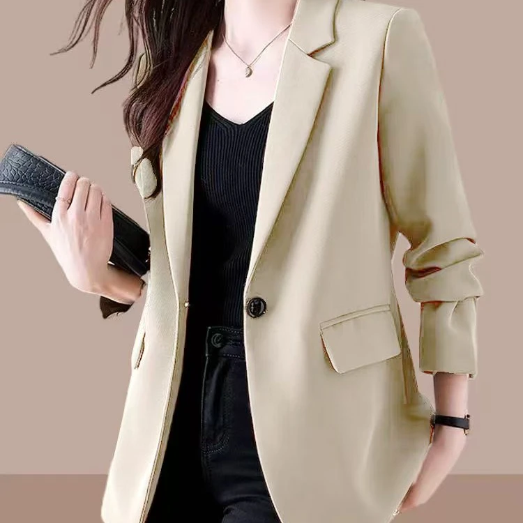 2025年新款韩版西装外套女休闲宽松网红女装西服流行上衣3937