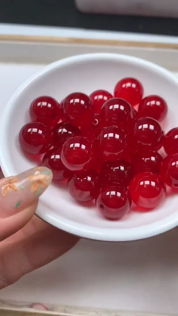 未镶嵌玛瑙手饰B560 鸽血红14mm2个9.9元