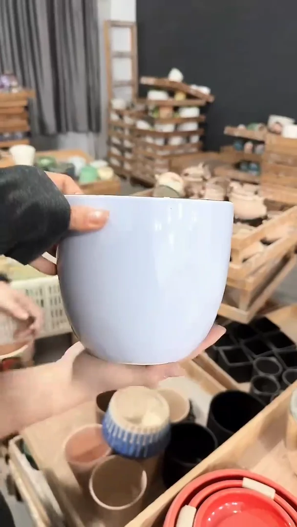 高温陶瓷花盆+E54