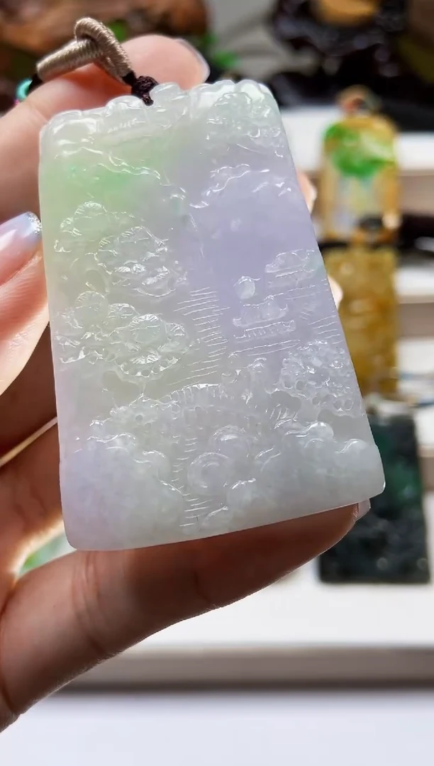 颈饰未镶嵌翡翠翡翠A货